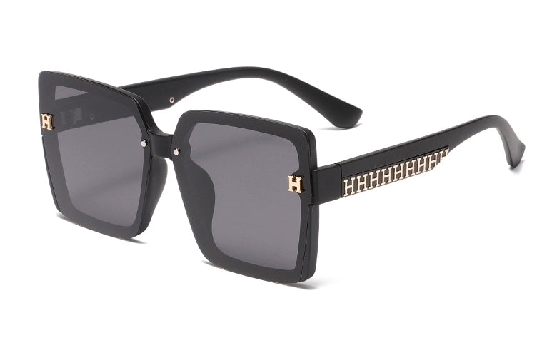 Hermès Polarized Square Gray Lens Sunglasses for Men & Women - 358922
