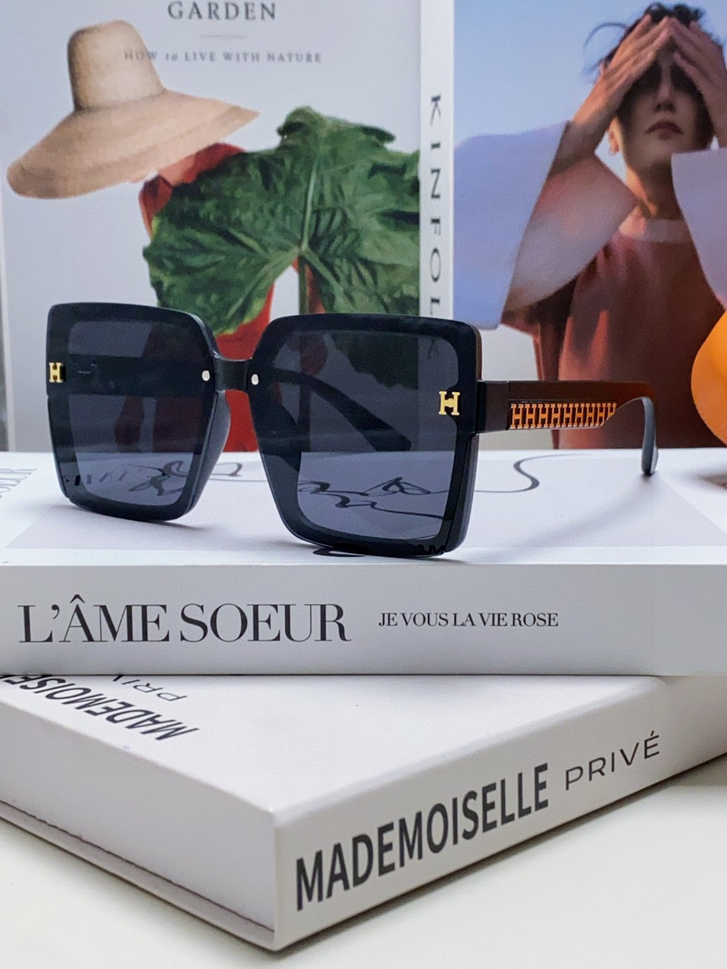Hermès Polarized Square Gray Lens Sunglasses for Men & Women - 358922 - detail image 2