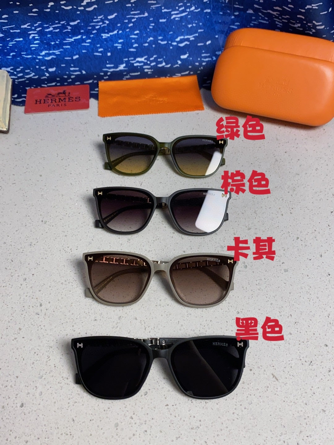Hermès Fashion Black Lens Sunglasses for Women - 358935 - detail image 12