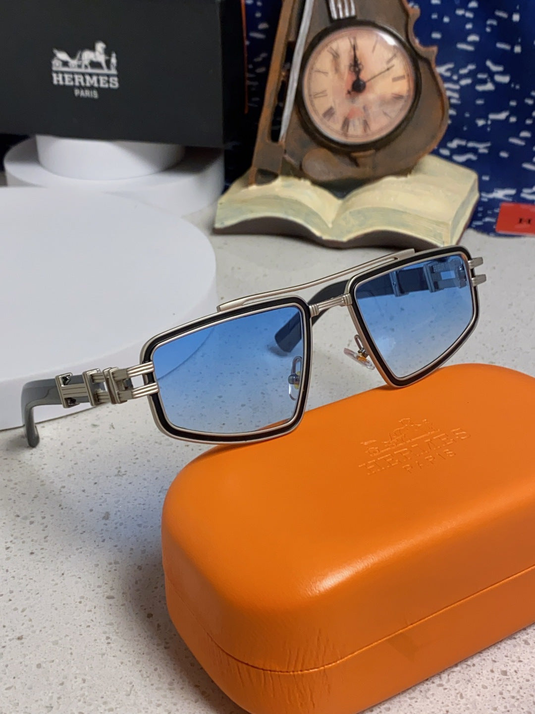 Hermès Fashion Blue Lens Sunglasses for Men & Women - 158694 - detail image 9