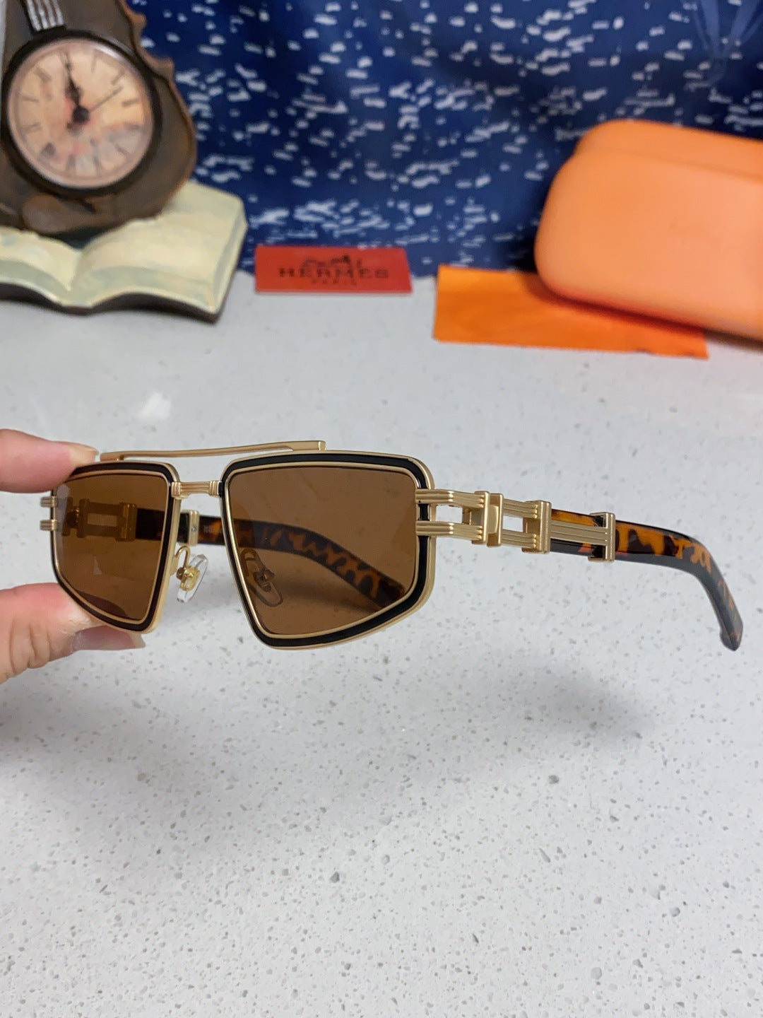 Hermès Fashion Brown Lens Sunglasses for Men & Women - 867268 - detail image 6