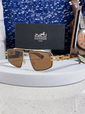 Hermès Fashion Brown Lens Sunglasses for Men & Women - 158695