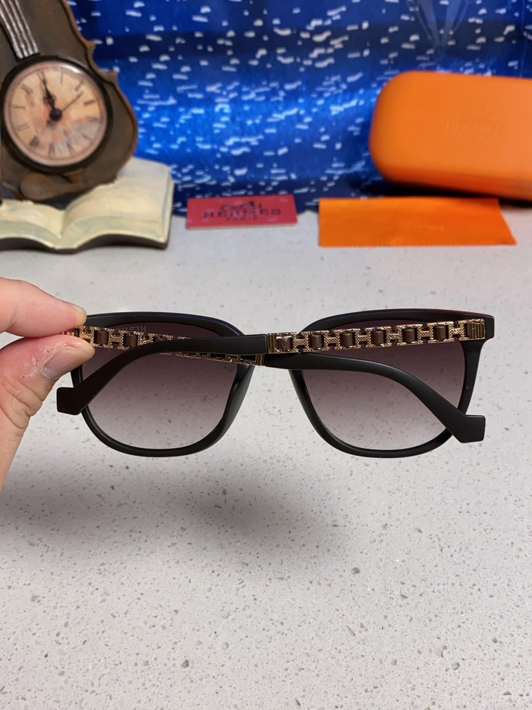 Hermès Fashion Silver Lens Sunglasses for Women - 358933 - detail image 5
