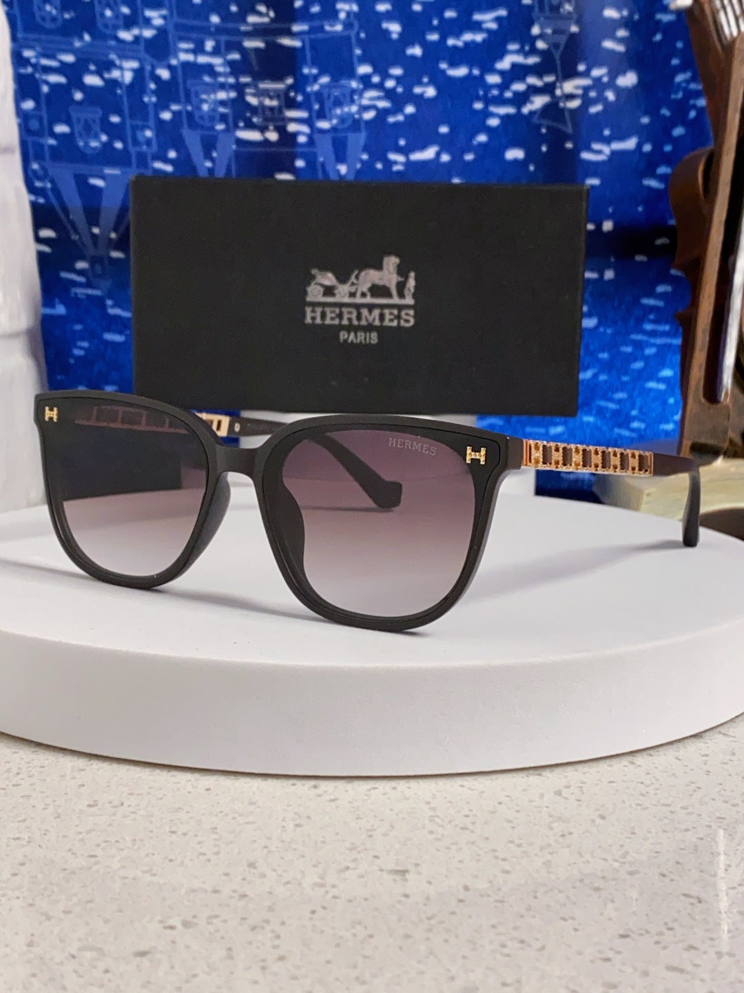 Hermès Fashion Silver Lens Sunglasses for Women - 358933
