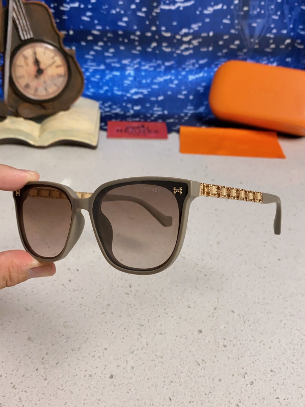 Hermès Fashion Brown Lens Sunglasses for Women - 358934 - detail image 6