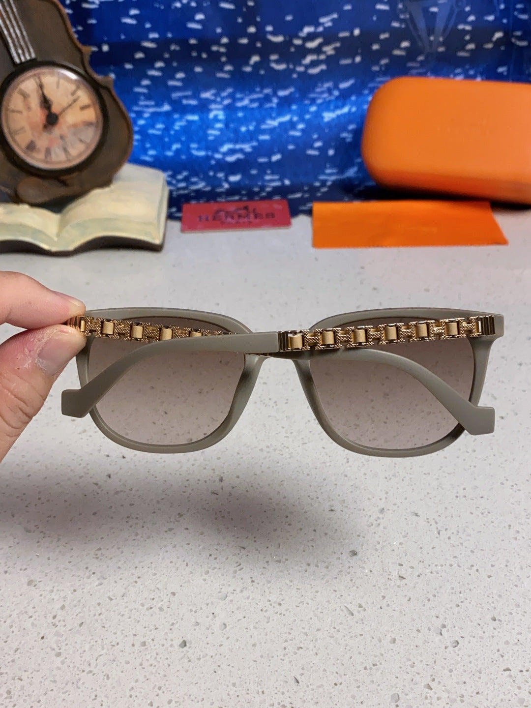 Hermès Fashion Brown Lens Sunglasses for Women - 358934 - detail image 5