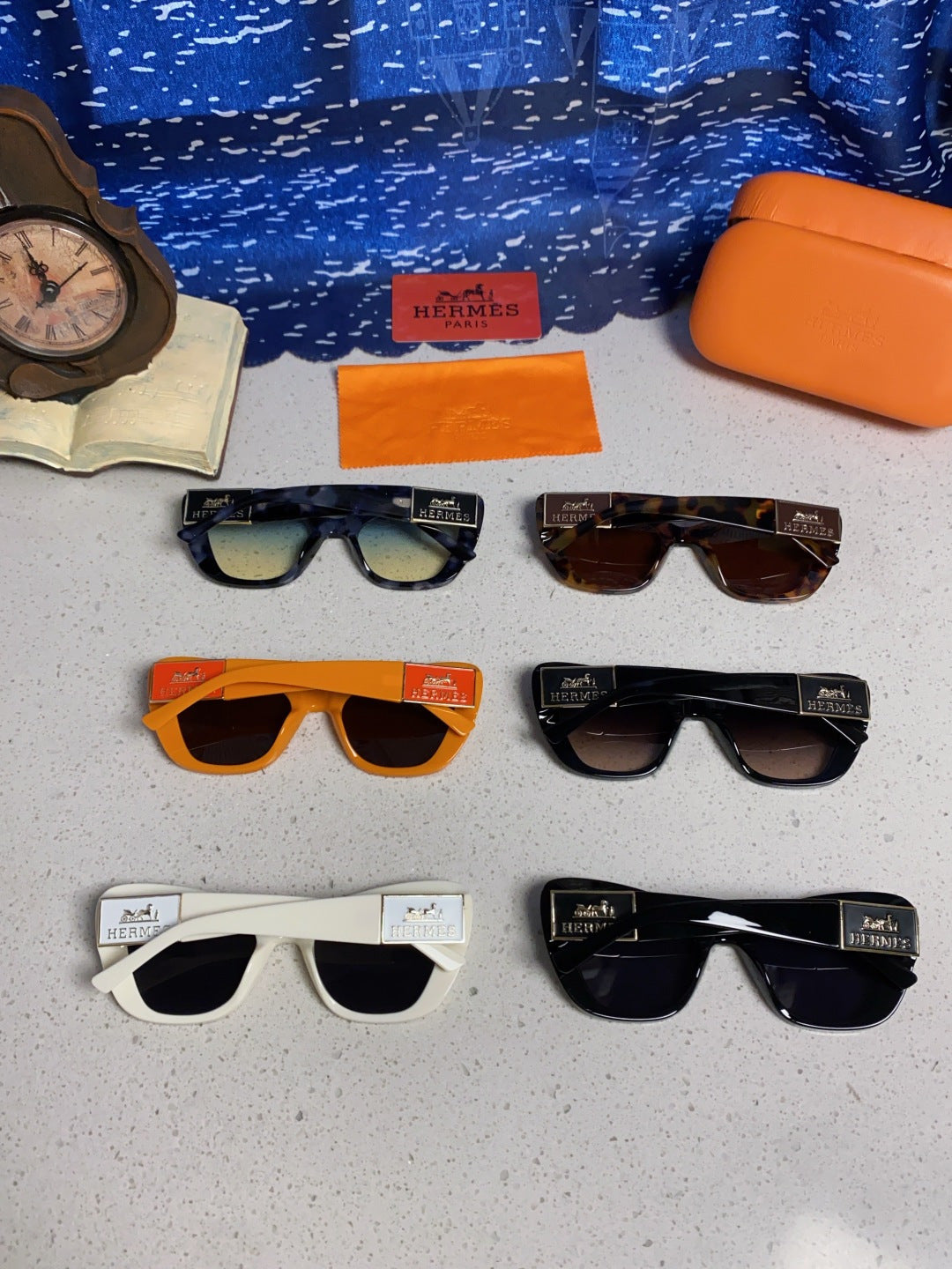 Hermès Cat-Eye Brown Lens Sunglasses for Men & Women - 358924 - detail image 11