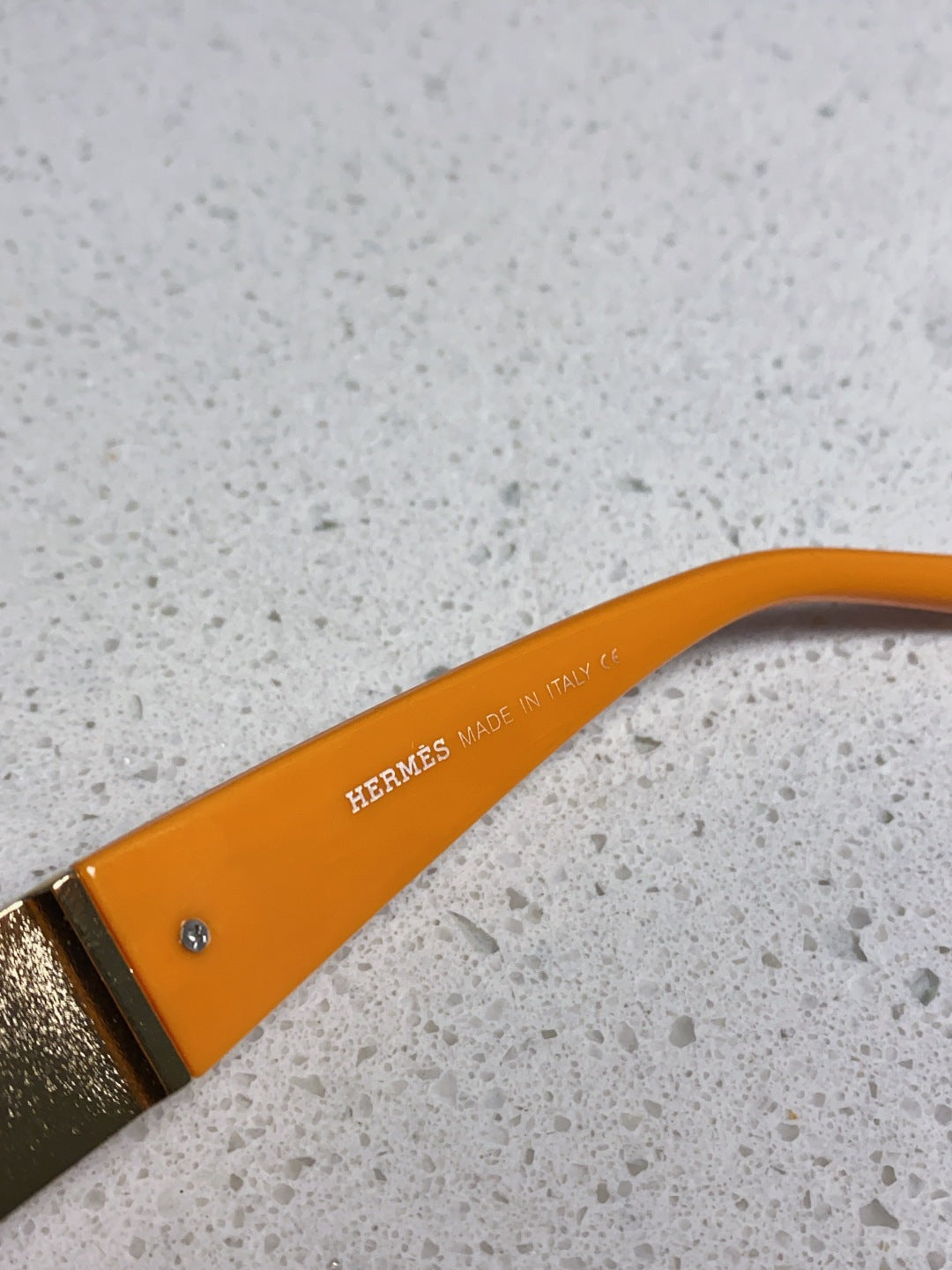 Hermès Cat-Eye Orange Lens Sunglasses for Men & Women - 358937 - detail image 8