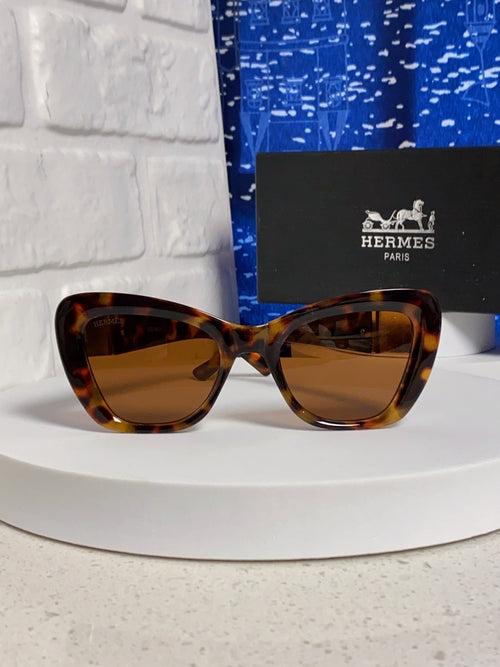 Hermès Cat-Eye Brown Lens Sunglasses for Men & Women - 358924 - detail image 2