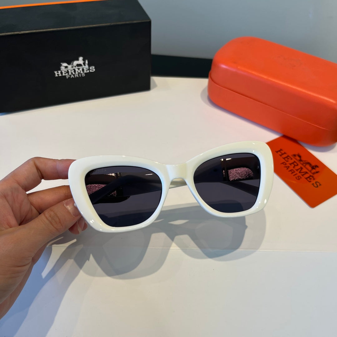 Hermès Oversized Silver Lens Sunglasses for Women - 158682 - detail image 9
