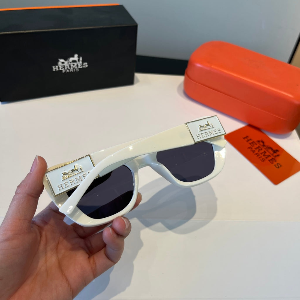 Hermès Oversized Silver Lens Sunglasses for Women - 158682 - detail image 7