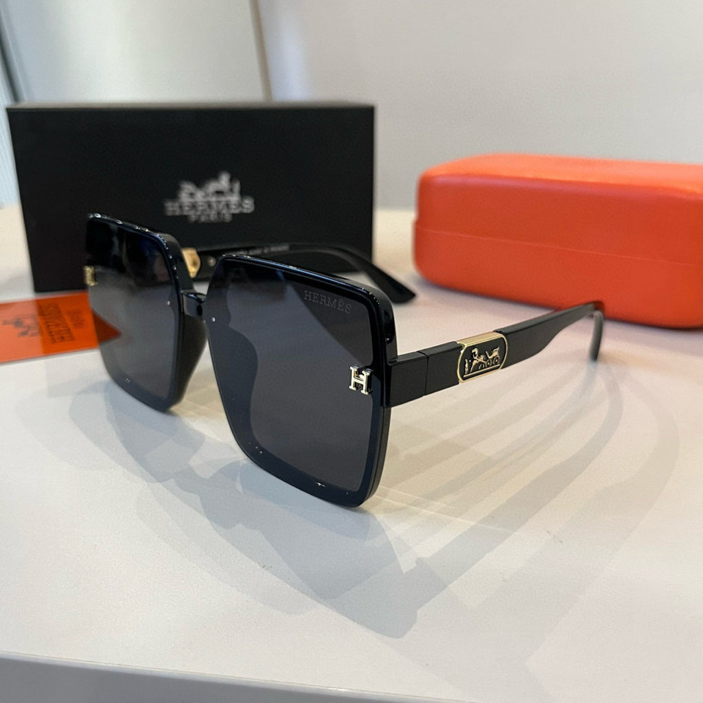 Hermès Round Black Lens Sunglasses for Women - 358938 - detail image 3