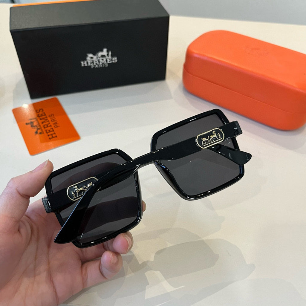 Hermès Round Black Lens Sunglasses for Women - 358938 - detail image 5