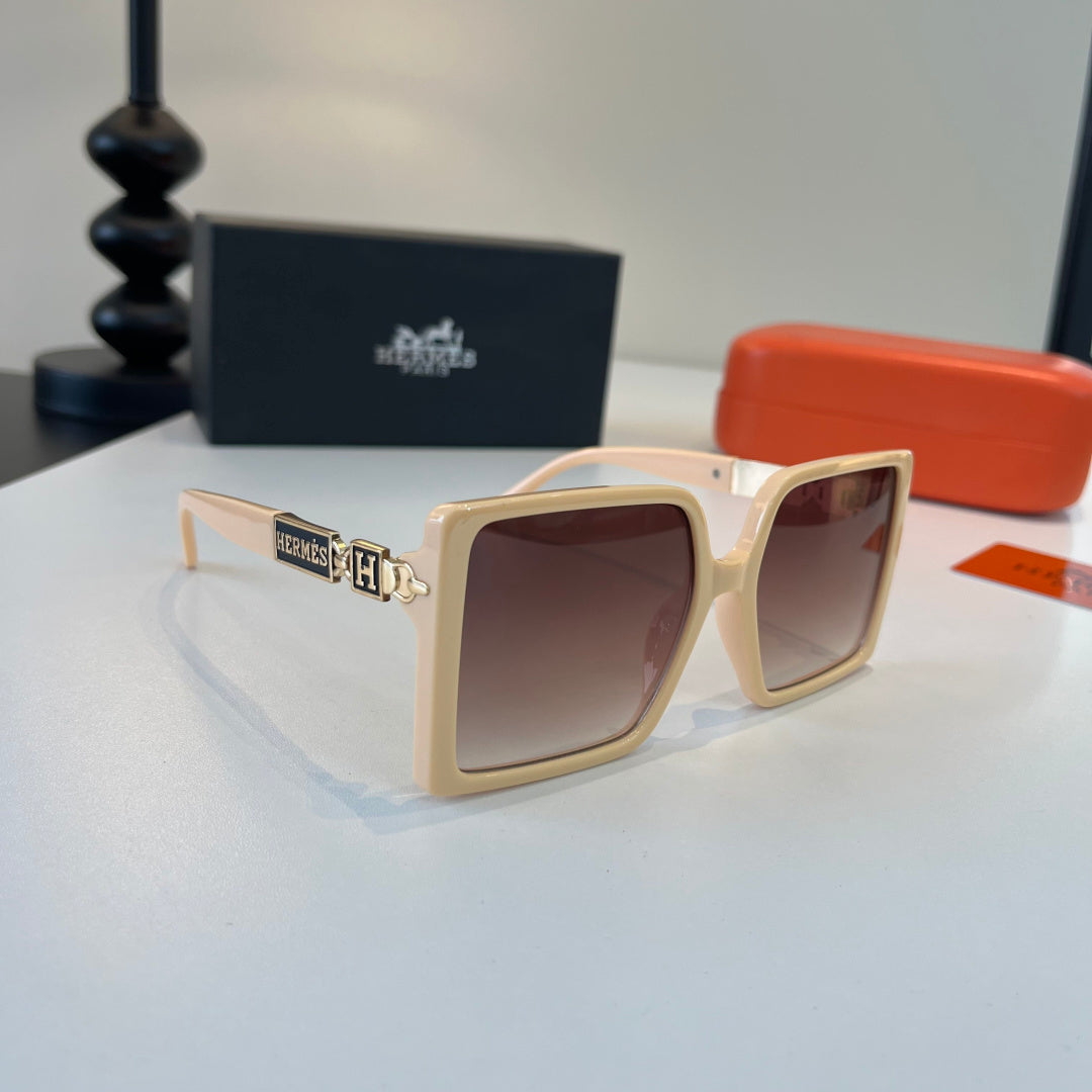 Hermès Oversized Red Lens Sunglasses for Women - 132676