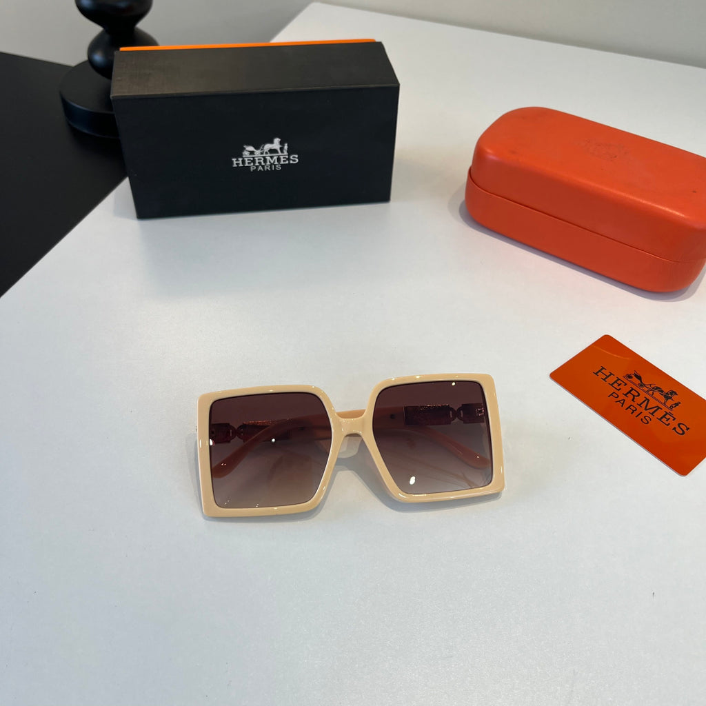 Hermès Oversized Red Lens Sunglasses for Women - 132676 - detail image 4